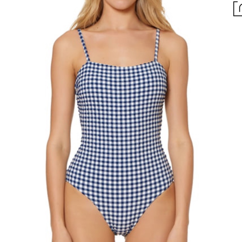 Red Carter Gingham One Piece Swimsuit